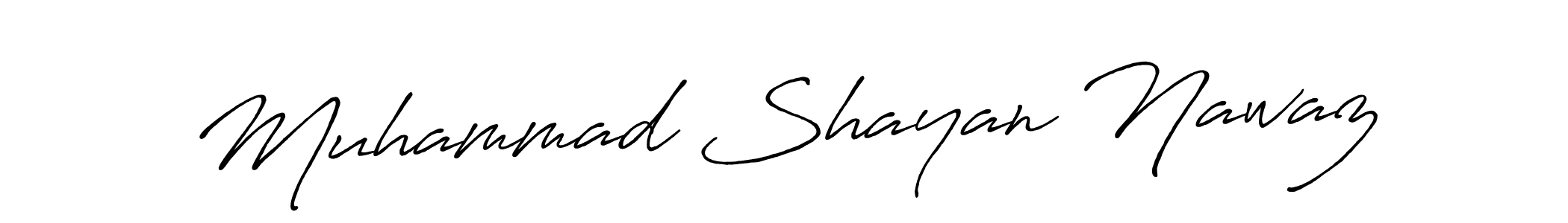 Also You can easily find your signature by using the search form. We will create Muhammad Shayan Nawaz name handwritten signature images for you free of cost using Antro_Vectra_Bolder sign style. Muhammad Shayan Nawaz signature style 7 images and pictures png