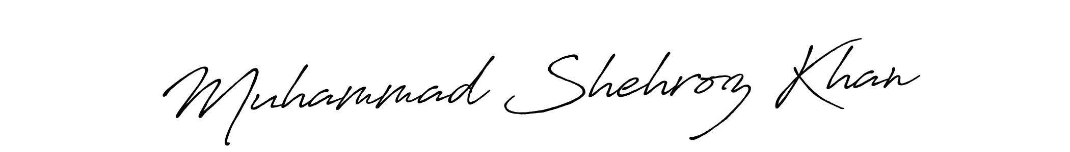 Once you've used our free online signature maker to create your best signature Antro_Vectra_Bolder style, it's time to enjoy all of the benefits that Muhammad Shehroz Khan name signing documents. Muhammad Shehroz Khan signature style 7 images and pictures png
