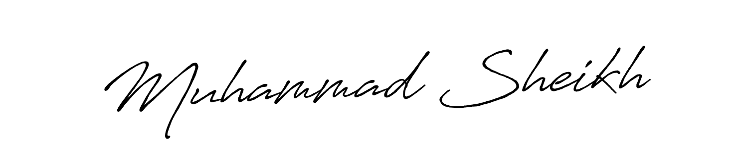 Antro_Vectra_Bolder is a professional signature style that is perfect for those who want to add a touch of class to their signature. It is also a great choice for those who want to make their signature more unique. Get Muhammad Sheikh name to fancy signature for free. Muhammad Sheikh signature style 7 images and pictures png