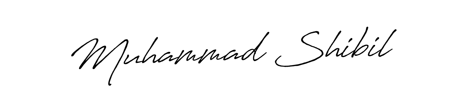Also You can easily find your signature by using the search form. We will create Muhammad Shibil name handwritten signature images for you free of cost using Antro_Vectra_Bolder sign style. Muhammad Shibil signature style 7 images and pictures png