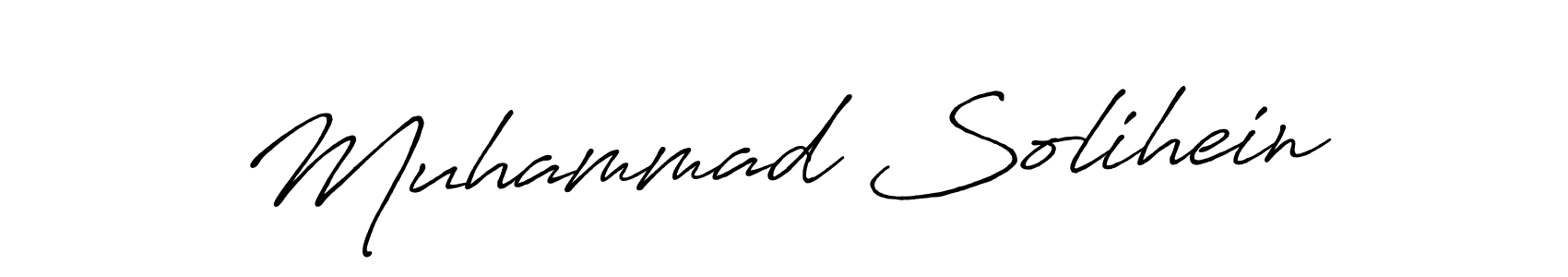 Also we have Muhammad Solihein name is the best signature style. Create professional handwritten signature collection using Antro_Vectra_Bolder autograph style. Muhammad Solihein signature style 7 images and pictures png