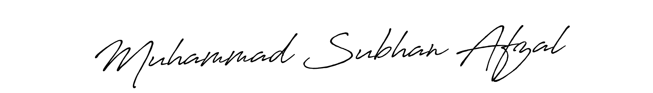 Also You can easily find your signature by using the search form. We will create Muhammad Subhan Afzal name handwritten signature images for you free of cost using Antro_Vectra_Bolder sign style. Muhammad Subhan Afzal signature style 7 images and pictures png