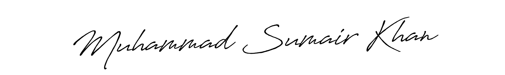 Muhammad Sumair Khan stylish signature style. Best Handwritten Sign (Antro_Vectra_Bolder) for my name. Handwritten Signature Collection Ideas for my name Muhammad Sumair Khan. Muhammad Sumair Khan signature style 7 images and pictures png