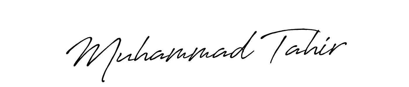 Muhammad Tahir stylish signature style. Best Handwritten Sign (Antro_Vectra_Bolder) for my name. Handwritten Signature Collection Ideas for my name Muhammad Tahir. Muhammad Tahir signature style 7 images and pictures png