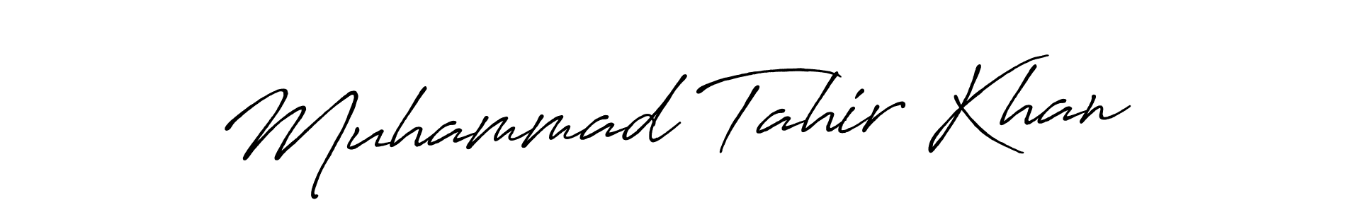 Also we have Muhammad Tahir Khan name is the best signature style. Create professional handwritten signature collection using Antro_Vectra_Bolder autograph style. Muhammad Tahir Khan signature style 7 images and pictures png