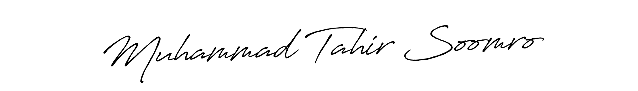 if you are searching for the best signature style for your name Muhammad Tahir Soomro. so please give up your signature search. here we have designed multiple signature styles  using Antro_Vectra_Bolder. Muhammad Tahir Soomro signature style 7 images and pictures png