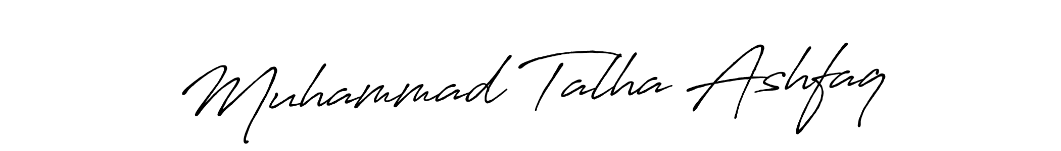 The best way (Antro_Vectra_Bolder) to make a short signature is to pick only two or three words in your name. The name Muhammad Talha Ashfaq include a total of six letters. For converting this name. Muhammad Talha Ashfaq signature style 7 images and pictures png