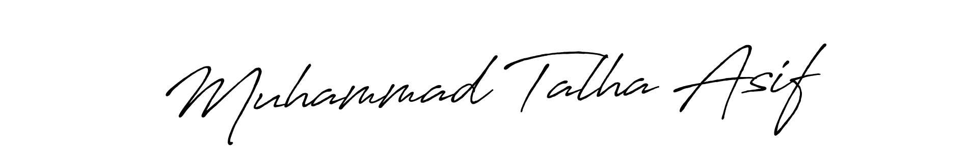 The best way (Antro_Vectra_Bolder) to make a short signature is to pick only two or three words in your name. The name Muhammad Talha Asif include a total of six letters. For converting this name. Muhammad Talha Asif signature style 7 images and pictures png