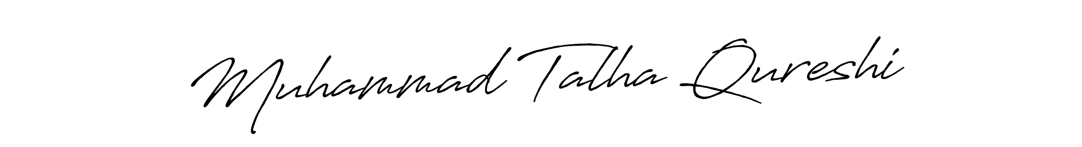 It looks lik you need a new signature style for name Muhammad Talha Qureshi. Design unique handwritten (Antro_Vectra_Bolder) signature with our free signature maker in just a few clicks. Muhammad Talha Qureshi signature style 7 images and pictures png
