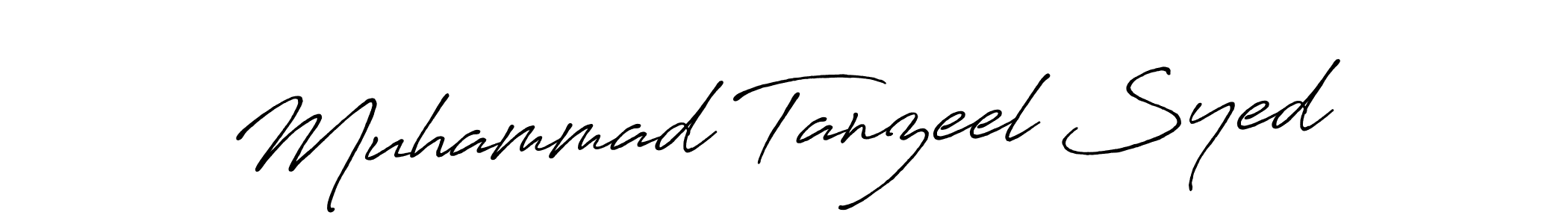 Design your own signature with our free online signature maker. With this signature software, you can create a handwritten (Antro_Vectra_Bolder) signature for name Muhammad Tanzeel Syed. Muhammad Tanzeel Syed signature style 7 images and pictures png