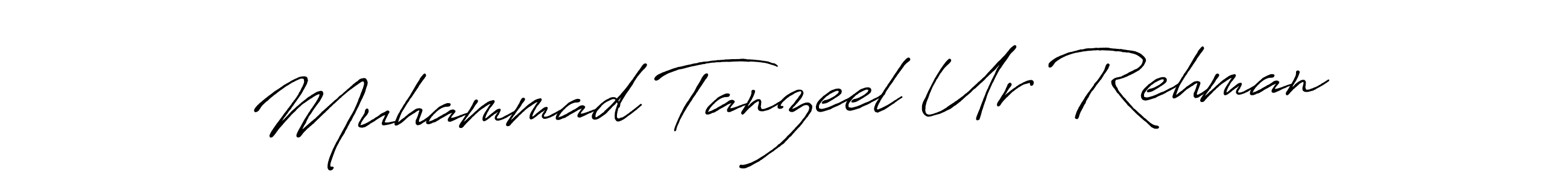 Create a beautiful signature design for name Muhammad Tanzeel Ur Rehman. With this signature (Antro_Vectra_Bolder) fonts, you can make a handwritten signature for free. Muhammad Tanzeel Ur Rehman signature style 7 images and pictures png