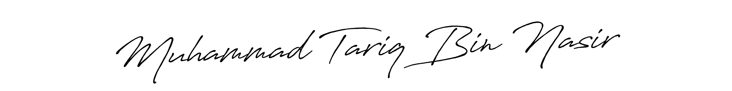 Muhammad Tariq Bin Nasir stylish signature style. Best Handwritten Sign (Antro_Vectra_Bolder) for my name. Handwritten Signature Collection Ideas for my name Muhammad Tariq Bin Nasir. Muhammad Tariq Bin Nasir signature style 7 images and pictures png