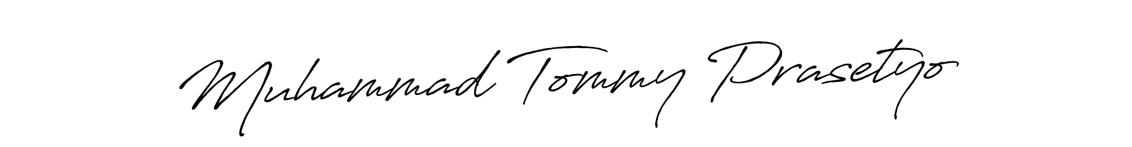 Design your own signature with our free online signature maker. With this signature software, you can create a handwritten (Antro_Vectra_Bolder) signature for name Muhammad Tommy Prasetyo. Muhammad Tommy Prasetyo signature style 7 images and pictures png