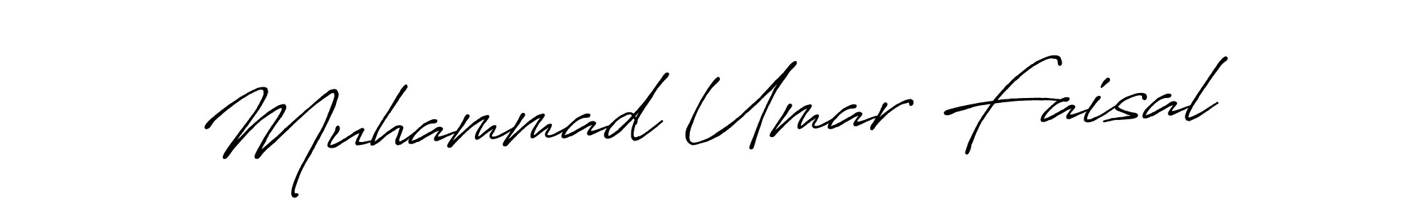 Create a beautiful signature design for name Muhammad Umar Faisal. With this signature (Antro_Vectra_Bolder) fonts, you can make a handwritten signature for free. Muhammad Umar Faisal signature style 7 images and pictures png