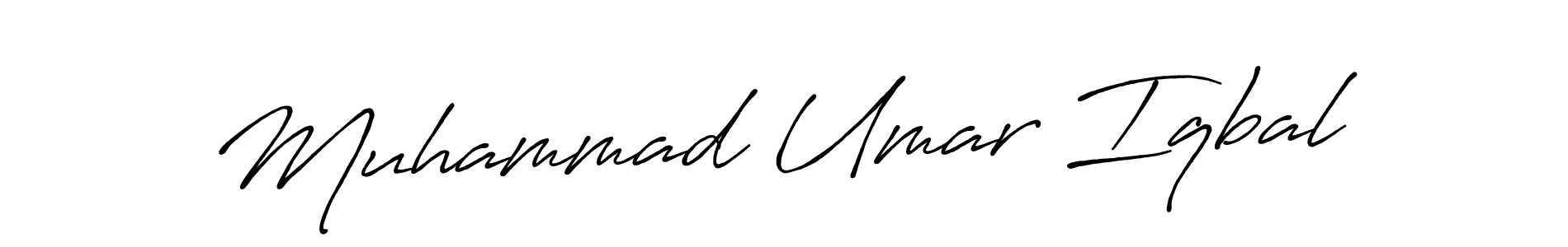 Antro_Vectra_Bolder is a professional signature style that is perfect for those who want to add a touch of class to their signature. It is also a great choice for those who want to make their signature more unique. Get Muhammad Umar Iqbal name to fancy signature for free. Muhammad Umar Iqbal signature style 7 images and pictures png