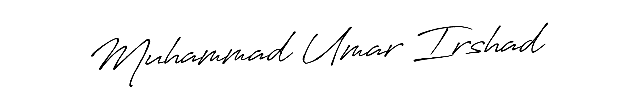 Make a beautiful signature design for name Muhammad Umar Irshad. With this signature (Antro_Vectra_Bolder) style, you can create a handwritten signature for free. Muhammad Umar Irshad signature style 7 images and pictures png