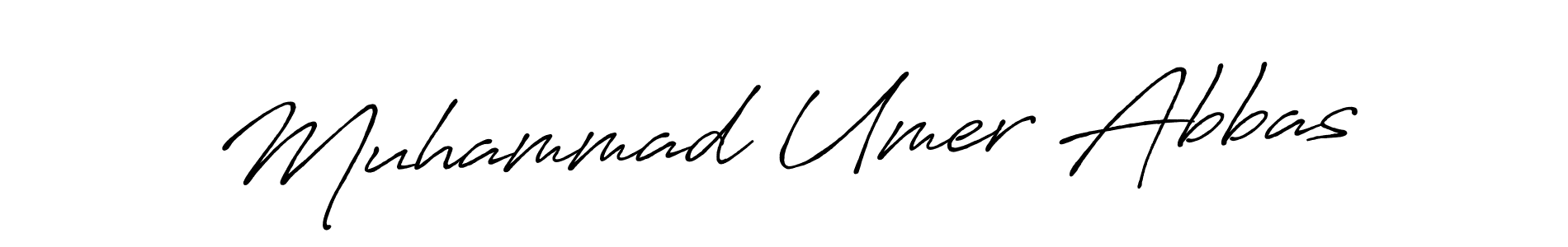 How to make Muhammad Umer Abbas name signature. Use Antro_Vectra_Bolder style for creating short signs online. This is the latest handwritten sign. Muhammad Umer Abbas signature style 7 images and pictures png