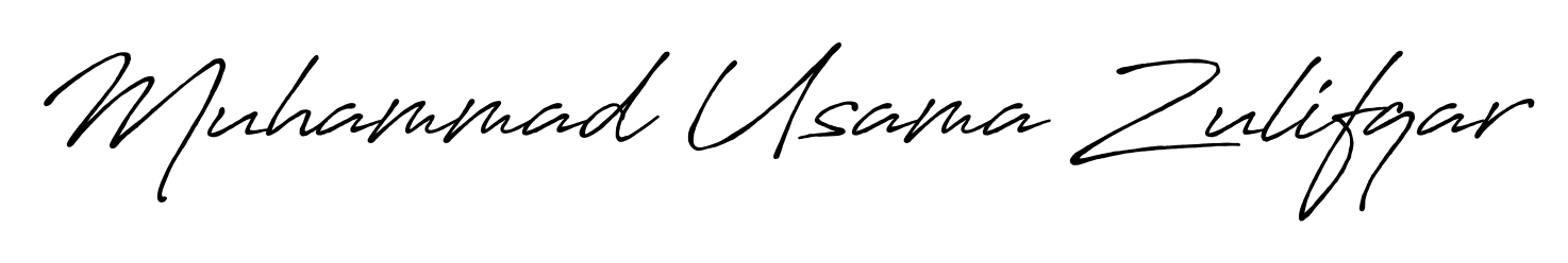 Explore multiple handwriting variations for Muhammad Usama Zulifqar including this stunning Antro_Vectra_Bolder design. Free to use across all platforms. Muhammad Usama Zulifqar signature style 7 images and pictures png