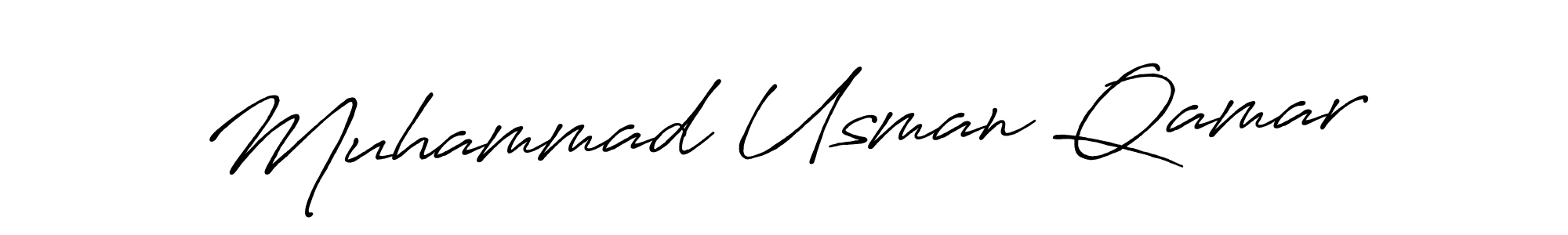 Make a beautiful signature design for name Muhammad Usman Qamar. With this signature (Antro_Vectra_Bolder) style, you can create a handwritten signature for free. Muhammad Usman Qamar signature style 7 images and pictures png