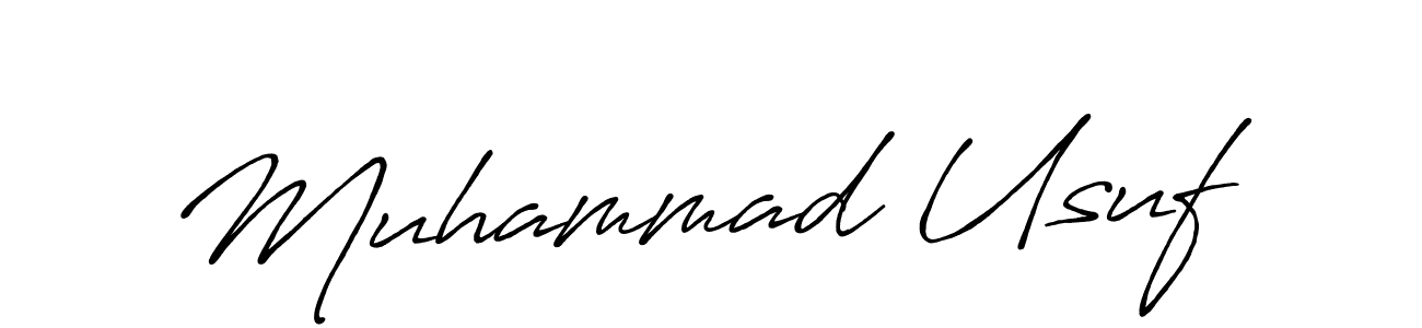 Antro_Vectra_Bolder is a professional signature style that is perfect for those who want to add a touch of class to their signature. It is also a great choice for those who want to make their signature more unique. Get Muhammad Usuf name to fancy signature for free. Muhammad Usuf signature style 7 images and pictures png