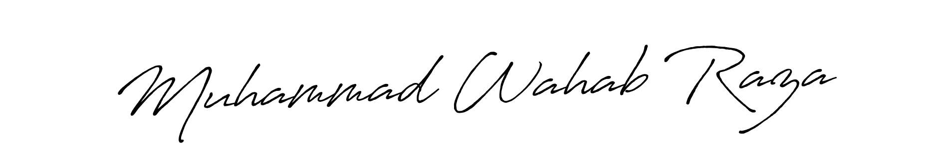 Also You can easily find your signature by using the search form. We will create Muhammad Wahab Raza name handwritten signature images for you free of cost using Antro_Vectra_Bolder sign style. Muhammad Wahab Raza signature style 7 images and pictures png