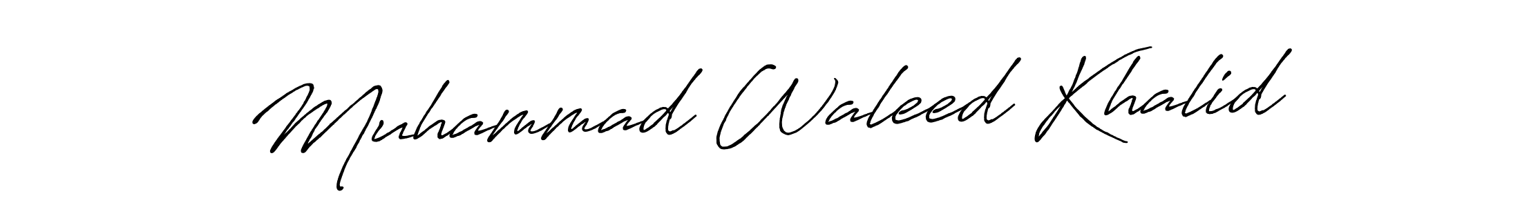 Also we have Muhammad Waleed Khalid name is the best signature style. Create professional handwritten signature collection using Antro_Vectra_Bolder autograph style. Muhammad Waleed Khalid signature style 7 images and pictures png
