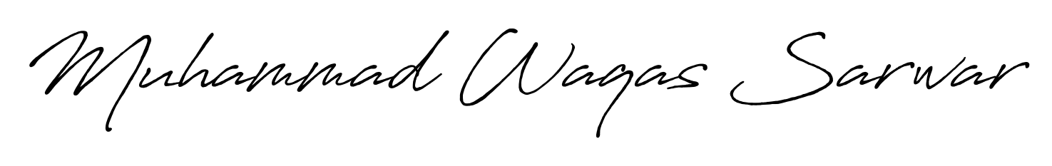 Enhance your business communications with Muhammad Waqas Sarwar signature in Antro_Vectra_Bolder lettering. Clean, modern, and universally compatible. Muhammad Waqas Sarwar signature style 7 images and pictures png