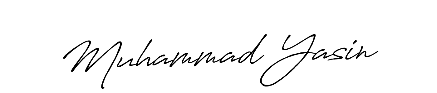 Also we have Muhammad Yasin name is the best signature style. Create professional handwritten signature collection using Antro_Vectra_Bolder autograph style. Muhammad Yasin signature style 7 images and pictures png