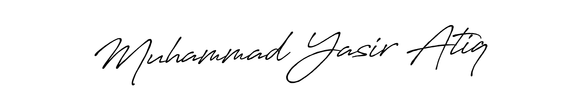 How to make Muhammad Yasir Atiq signature? Antro_Vectra_Bolder is a professional autograph style. Create handwritten signature for Muhammad Yasir Atiq name. Muhammad Yasir Atiq signature style 7 images and pictures png