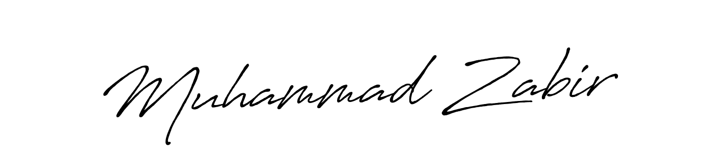 Make a beautiful signature design for name Muhammad Zabir. With this signature (Antro_Vectra_Bolder) style, you can create a handwritten signature for free. Muhammad Zabir signature style 7 images and pictures png