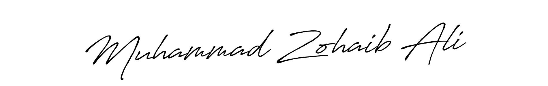 Create a beautiful signature design for name Muhammad Zohaib Ali. With this signature (Antro_Vectra_Bolder) fonts, you can make a handwritten signature for free. Muhammad Zohaib Ali signature style 7 images and pictures png