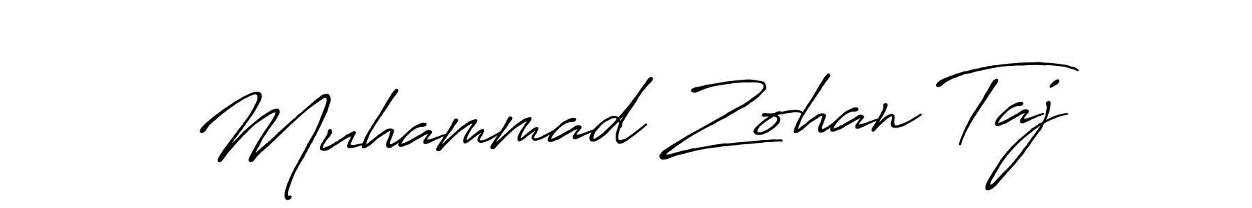 The best way (Antro_Vectra_Bolder) to make a short signature is to pick only two or three words in your name. The name Muhammad Zohan Taj include a total of six letters. For converting this name. Muhammad Zohan Taj signature style 7 images and pictures png