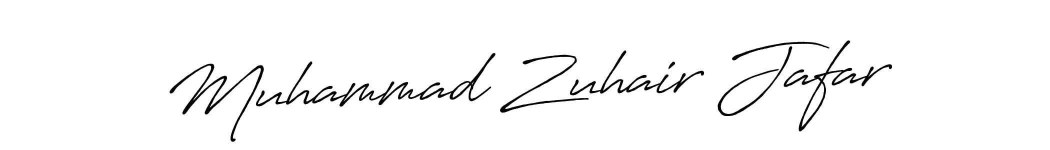 Create a beautiful signature design for name Muhammad Zuhair Jafar. With this signature (Antro_Vectra_Bolder) fonts, you can make a handwritten signature for free. Muhammad Zuhair Jafar signature style 7 images and pictures png