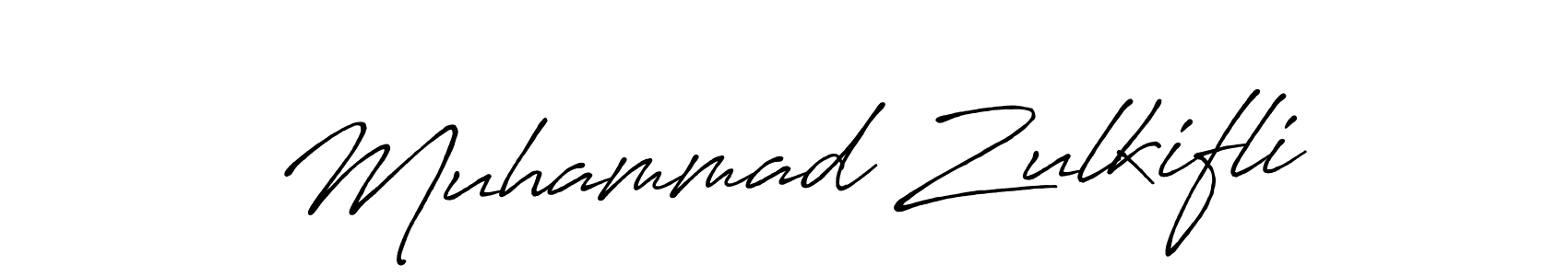 Make a beautiful signature design for name Muhammad Zulkifli. With this signature (Antro_Vectra_Bolder) style, you can create a handwritten signature for free. Muhammad Zulkifli signature style 7 images and pictures png
