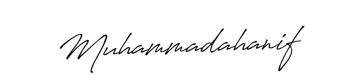 Also we have Muhammadahanif name is the best signature style. Create professional handwritten signature collection using Antro_Vectra_Bolder autograph style. Muhammadahanif signature style 7 images and pictures png