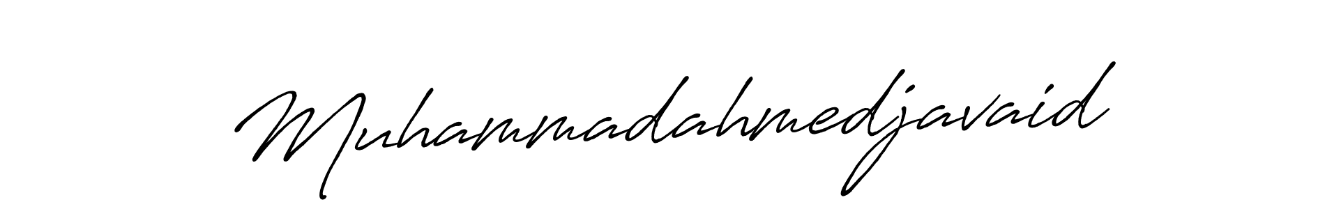 Create a beautiful signature design for name Muhammadahmedjavaid. With this signature (Antro_Vectra_Bolder) fonts, you can make a handwritten signature for free. Muhammadahmedjavaid signature style 7 images and pictures png
