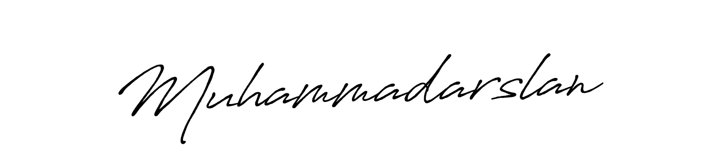 Make a beautiful signature design for name Muhammadarslan. With this signature (Antro_Vectra_Bolder) style, you can create a handwritten signature for free. Muhammadarslan signature style 7 images and pictures png