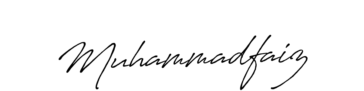 Muhammadfaiz stylish signature style. Best Handwritten Sign (Antro_Vectra_Bolder) for my name. Handwritten Signature Collection Ideas for my name Muhammadfaiz. Muhammadfaiz signature style 7 images and pictures png