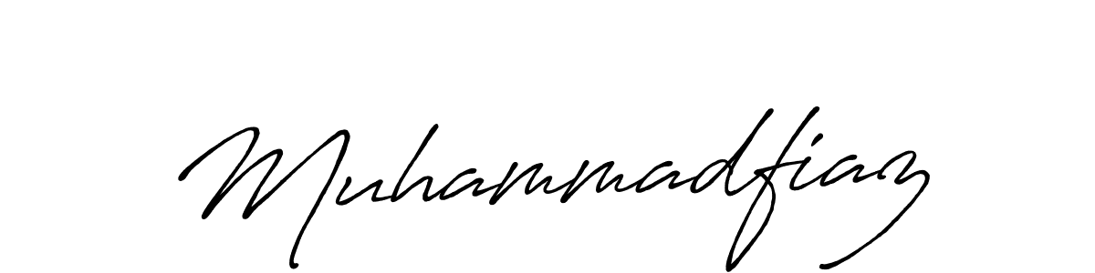 Design your own signature with our free online signature maker. With this signature software, you can create a handwritten (Antro_Vectra_Bolder) signature for name Muhammadfiaz. Muhammadfiaz signature style 7 images and pictures png