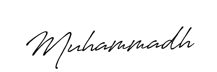 Muhammadh stylish signature style. Best Handwritten Sign (Antro_Vectra_Bolder) for my name. Handwritten Signature Collection Ideas for my name Muhammadh. Muhammadh signature style 7 images and pictures png