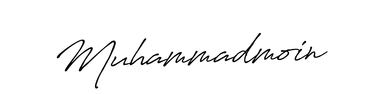 Create a beautiful signature design for name Muhammadmoin. With this signature (Antro_Vectra_Bolder) fonts, you can make a handwritten signature for free. Muhammadmoin signature style 7 images and pictures png