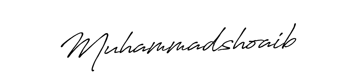 Make a beautiful signature design for name Muhammadshoaib. With this signature (Antro_Vectra_Bolder) style, you can create a handwritten signature for free. Muhammadshoaib signature style 7 images and pictures png