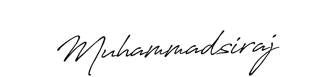 Muhammadsiraj stylish signature style. Best Handwritten Sign (Antro_Vectra_Bolder) for my name. Handwritten Signature Collection Ideas for my name Muhammadsiraj. Muhammadsiraj signature style 7 images and pictures png