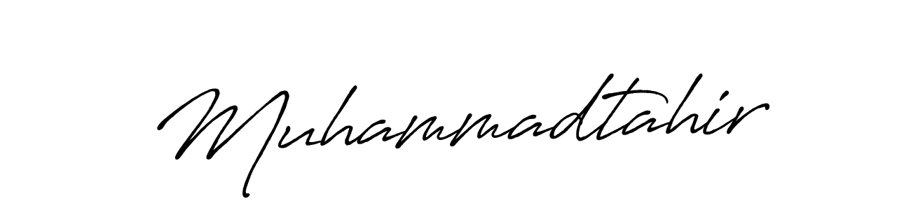 Also we have Muhammadtahir name is the best signature style. Create professional handwritten signature collection using Antro_Vectra_Bolder autograph style. Muhammadtahir signature style 7 images and pictures png