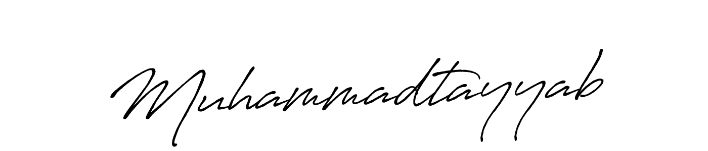 How to make Muhammadtayyab name signature. Use Antro_Vectra_Bolder style for creating short signs online. This is the latest handwritten sign. Muhammadtayyab signature style 7 images and pictures png