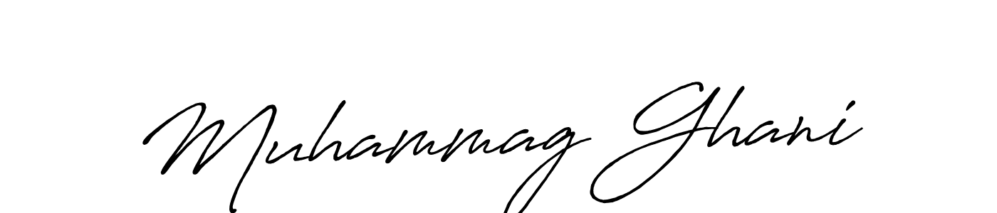 Also we have Muhammag Ghani name is the best signature style. Create professional handwritten signature collection using Antro_Vectra_Bolder autograph style. Muhammag Ghani signature style 7 images and pictures png