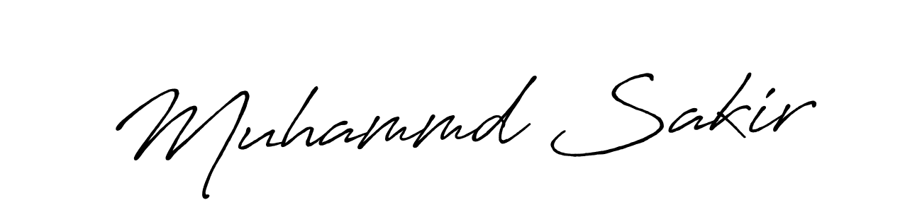 Make a beautiful signature design for name Muhammd Sakir. With this signature (Antro_Vectra_Bolder) style, you can create a handwritten signature for free. Muhammd Sakir signature style 7 images and pictures png