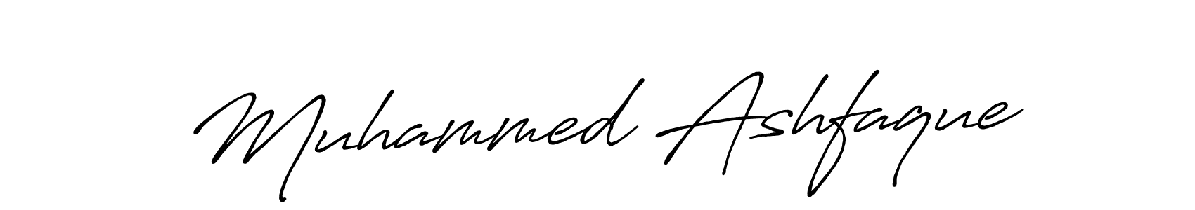 Make a beautiful signature design for name Muhammed Ashfaque. With this signature (Antro_Vectra_Bolder) style, you can create a handwritten signature for free. Muhammed Ashfaque signature style 7 images and pictures png