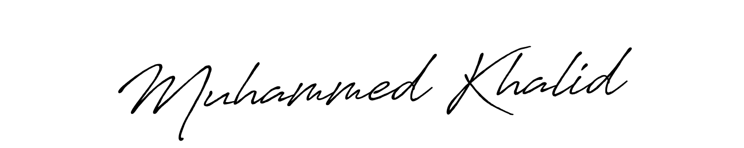 Also You can easily find your signature by using the search form. We will create Muhammed Khalid name handwritten signature images for you free of cost using Antro_Vectra_Bolder sign style. Muhammed Khalid signature style 7 images and pictures png