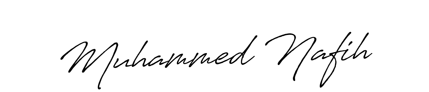 Make a beautiful signature design for name Muhammed Nafih. With this signature (Antro_Vectra_Bolder) style, you can create a handwritten signature for free. Muhammed Nafih signature style 7 images and pictures png